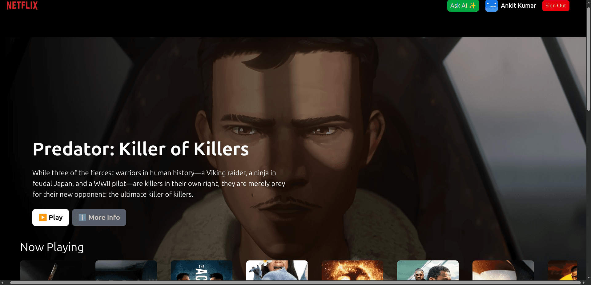 NetflixGPT – AI-Powered Movie Recommendation App